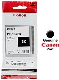 Canon PFI-107BK 6705B001 Ink Cartridge Black imagePROGRAF iPF670